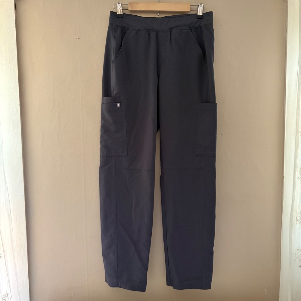 FIGS Mens Axim Cargo Scrub Pants Size M Gray Pockets Nurse Doctor Hospital Work